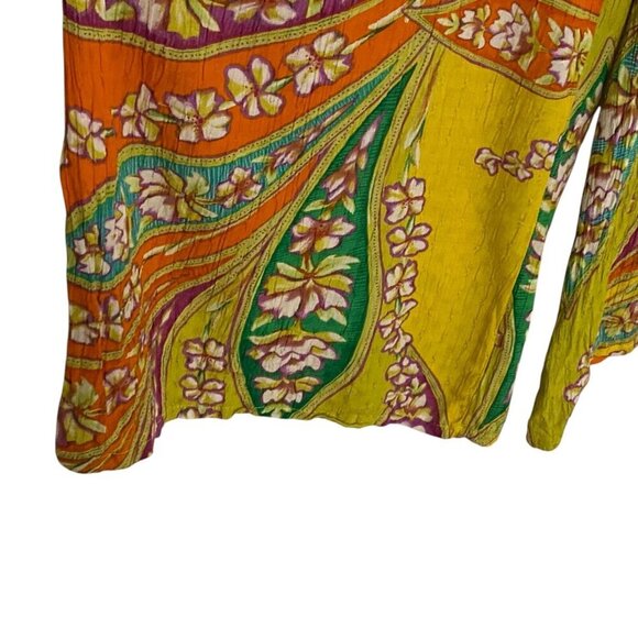 Haute Hippie Wide Leg Ankle Pants Womens Size S Elastic Waist Boho Peasant - Picture 4 of 6